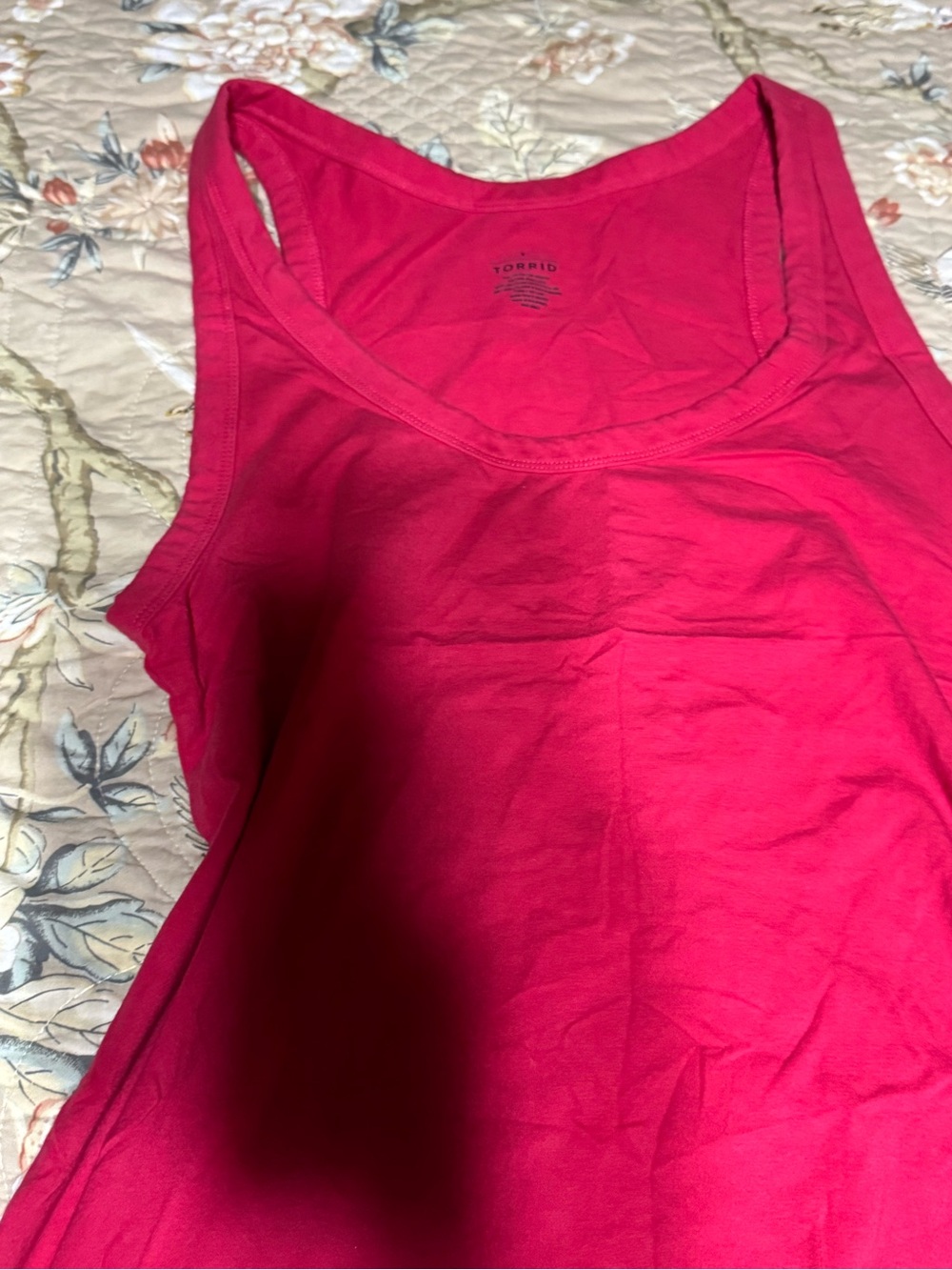 torrid Bright Fuchsia Scoop Neck Tank Top
